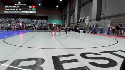 110 lbs Consi Of 16 #2 - Emily Gonzales, Delano Diablos vs Cate Brunton-Lain, USA Gold