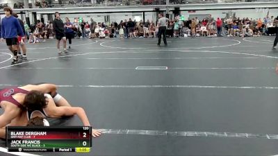 120 lbs Round 4 (8 Team) - Jack Francis, South Side WC Black vs Blake Dergham, Grit Mat Club