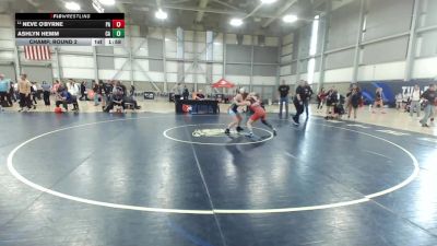 U17 Women - 57 lbs Champ. Round 2 - Neve O'Byrne, PA vs Ashlyn Hemm, CA