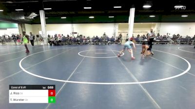 90 lbs Consi Of 8 #1 - Jorge Rios, CA vs Tommy Wurster, OH