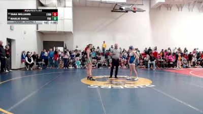 100 lbs Champ. Round 1 - Maelie Snell, Pinedale vs Tana Williams, Lyman