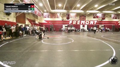 165 lbs 3rd Place Match - Daniel Zappas, Palo Alto Hs vs Isaac Padilla, John H Pitman