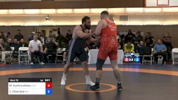 130 kg Semifinal - Mykhailo Vyshnyvetskyi, UKR vs Zviadi Pataridze, GEO