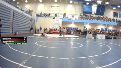 132 lbs Cons. Round 4 - Mason Peck, Idaho Falls vs Jayden Proctor, Columbia