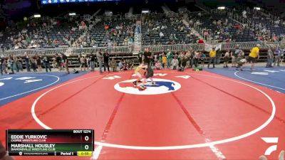 92 lbs Champ. Round 1 - Eddie Yurkovic, Casper Wrestling Club vs Marshall Housley, Diamondville Wrestling Club