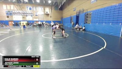 125lbs Cons. Round 5 - Adyson Lewis, Pasco (Girls) vs Kailie Barnes, Hudson`s Bay (Girls)