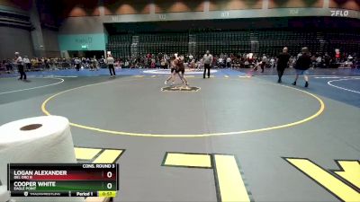 120 lbs Cons. Round 3 - Logan Alexander, Del Oro B vs Cooper White, Eagle Point