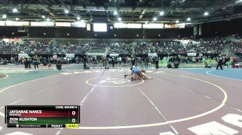 126 lbs Cons. Round 6 - Zion Rushton, McCall vs JaydaRae Nance, Redmond