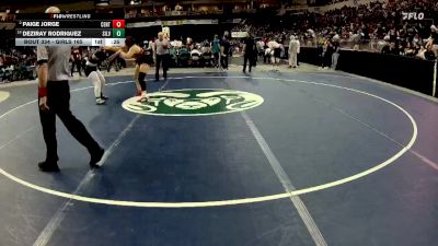 Girls 165 lbs 3rd Place Match - Deziray Rodriguez, Silver vs Paige Jorge, Centennial