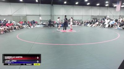 125 lbs Placement Matches (8 Team) - Gabrielle Gartin, Ohio Red vs Lexie Lopez, Colorado