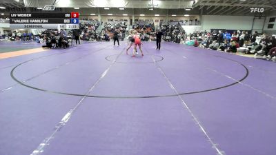 145 lbs Semifinal - Valerie Hamilton, Iowa Central Community College vs Liv Weiber, Simon Fraser University