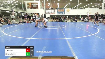 128 lbs Quarterfinal - Jack Baron, Beast Of The East vs Nico Fanella, GT Final Purge