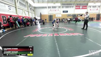 105 (107) Champ. Round 2 - Channey Schaad, Del Norte (Cresent City) vs Lilleann Stoner, Ukiah