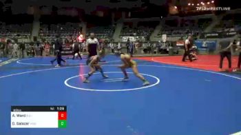 98 lbs 3rd Place - Ava Ward, Bulltrained vs Deja Salazar, Wesley Club