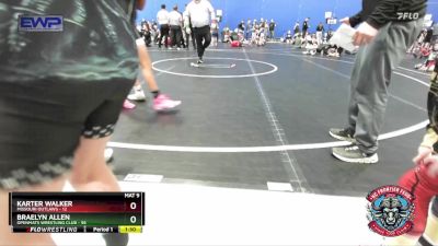 110 lbs Round 2 (4 Team) - Karter Walker, Missouri Outlaws vs Braelyn Allen, OpenMats Wrestling Club