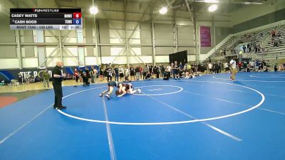 138 lbs 5th Place Match - Casey Watts, Mat Demon Wrestling Club vs Cash Boos, Thurston County Wrestling Club