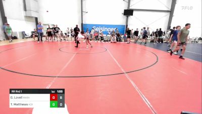 95 lbs Rr Rnd 1 - Gavin Lovell, Mat Assassins Blue vs Ty Matthews, Keystone Crew