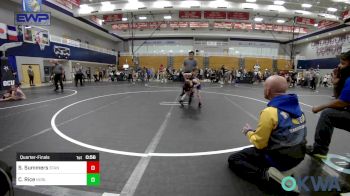 40 lbs Quarterfinal - Slade Summers, Standfast OKC vs Caroline Rice, Noble Takedown Club