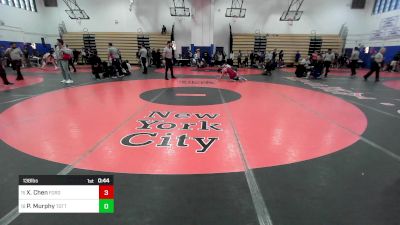 138 lbs Consi Of 16 #2 - Xavier Chen, Fordham Preparatory School vs Phoenix Murphy, Tottenville-PSAL
