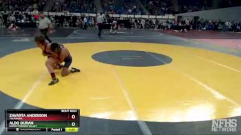 4A-120 lbs Champ. Round 1 - Zavarta Anderson, Tillamook vs Aldo Duran, Baker/Powder Valley