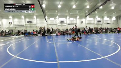 72 lbs Round Robin 2 - Grayson Allen, OH vs Kevin Young, WV