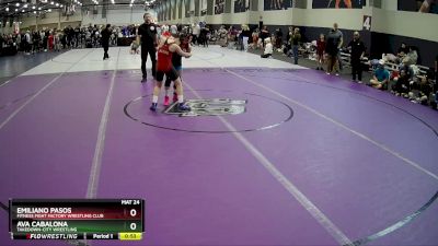 110 lbs Semifinal - Emiliano Pasos, Fitness Fight Factory Wrestling Club vs Ava Cabalona, Takedown-City Wrestling