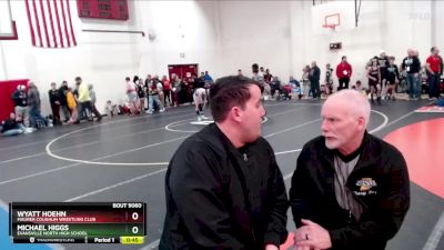 77 lbs Quarterfinal - Wyatt Hoehn, Maurer Coughlin Wrestling Club vs Michael Higgs, Evansville North High School