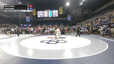 175 lbs Cons. Sub-rd Of 64 - Wyatt Boice, New York vs Lukas Burd, Oklahoma