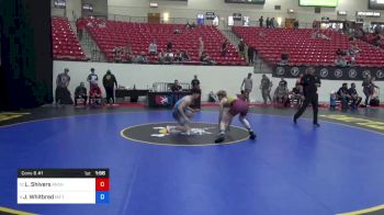 62 kg Cons 8 #1 - Levi Shivers, Anchorage Youth Wrestling Academy vs James Whitbred, M2 Training Center