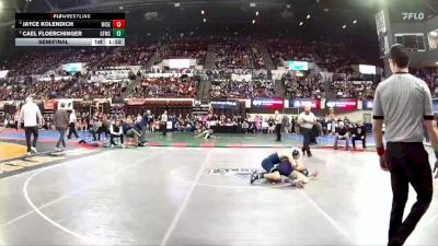 AA - 126 lbs Semifinal - Jayce Kolendich, Missoula Sentinel vs Cael Floerchinger, Great Falls / MSDB