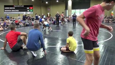 80 lbs Round 4 (6 Team) - Aiden Meche, Louisiana Mudbugs vs Maddox Bruchez, Rebel Wrestling