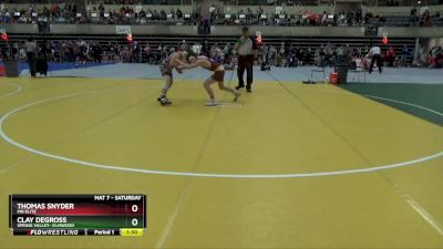 155 lbs Round 2 - Thomas Snyder, Mn Elite vs Clay Degross, Spring Valley- Elmwood