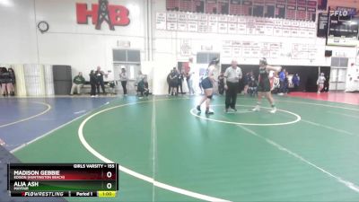 155 lbs Cons. Round 4 - Madison Gebbie, Edison (Huntington Beach) vs Alia Ash, Mayfair