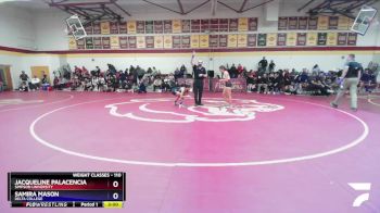 110 lbs Semifinal - Samira Mason, Delta College vs Jacqueline Palacencia, Simpson University