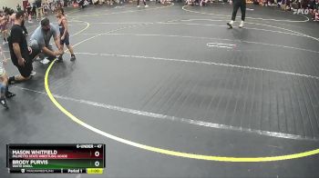 47 lbs Round 3 - Mason Whitfield, Palmetto State Wrestling Acade vs Brody Purvis, White Knoll