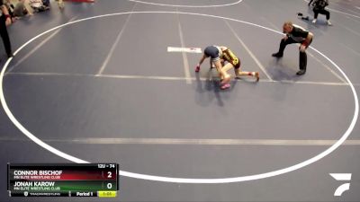 74 lbs 1st Place Match - Connor Bischof, MN Elite Wrestling Club vs Jonah Karow, MN Elite Wrestling Club
