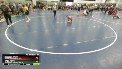 92 lbs Champ. Round 2 - Kael Koth, McDominate Training Center vs Gabriel Ryzyi, Fenton Youth Wrestling