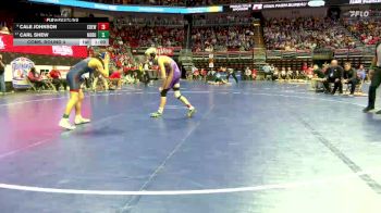 2A-113 lbs Cons. Round 4 - Carl Shew, North Butler-Clarksville vs Cale Johnson, Central DeWitt
