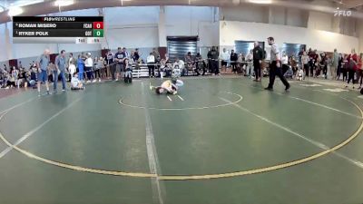 53 lbs Quarterfinal - Ryker Polk, Great Bridge Wrestling Club vs Roman Misero, FCA Hurricanes