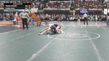 A - 132 lbs Quarterfinal - Travis Nygard, Frenchtown vs James Cook, Laurel