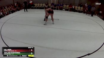 128 lbs Round 6 (8 Team) - Jill High, Kansas Pink Gecko vs Taylor Echeverria, Oregon Girls