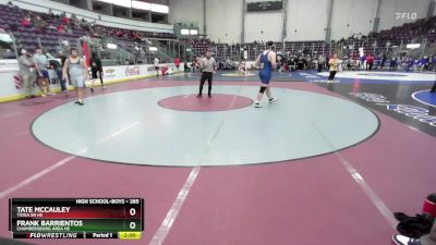 285 lbs Quarterfinal - Frank Barrientos, Chambersburg Area Hs vs Tate McCauley, Tioga Sr HS