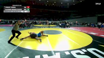 6A Boys 215 lbs Champ. Round 1 - Freddy Serna, Tualatin Boys vs Bladimir Mendez-Chavez, Grants Pass Boys