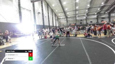 61 lbs Semifinal - Jayden Crisman, Salem Elite vs Tyler Moore, St. Maries WC