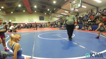 55 lbs Rr Rnd 3 - Laylen Parish, Wagoner Takedown Club vs Emmalyn Gibson, Wolfpak Wrestling