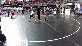 126 lbs Quarterfinal - Samantha Lara, CWO vs Juillet Vazquez Tapia, Rocket Wrestling Club / RWC - Girls
