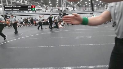 150 lbs Quarterfinals (8 Team) - Braylon Gonzalez, CTWHALE ORCA vs Anthony Depaul, Team Shutt Mau Mau