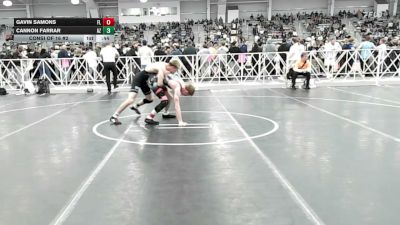 120 lbs Consi Of 16 #2 - Gavin Samons, FL vs Cannon Farrar, AZ
