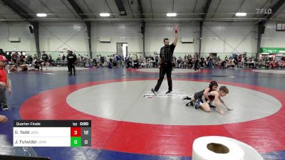 55 lbs Quarterfinal - Gavin Todd, Jackson County Wrestling Club vs Jett Fulwider, John Wayne Corcoran Wrestling Association