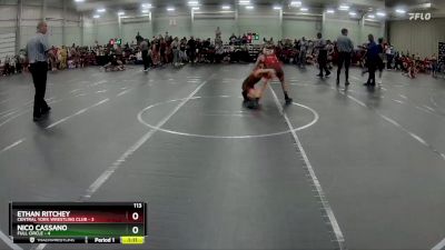 113 lbs Round 1 (8 Team) - Ethan Ritchey, Central York Wrestling Club vs Nico Cassano, Full Circle